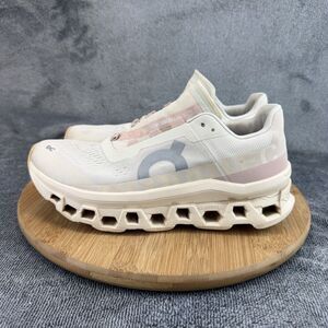 On Cloudmonster Shoes Womens Size 9.5 White Running Sneakers No Laces 61.97785